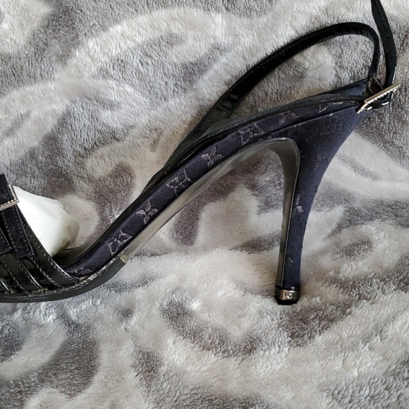 Louis Vuitton Strappy Black Sandal 3.5Inch Hill 39 - Picture 6 of 16